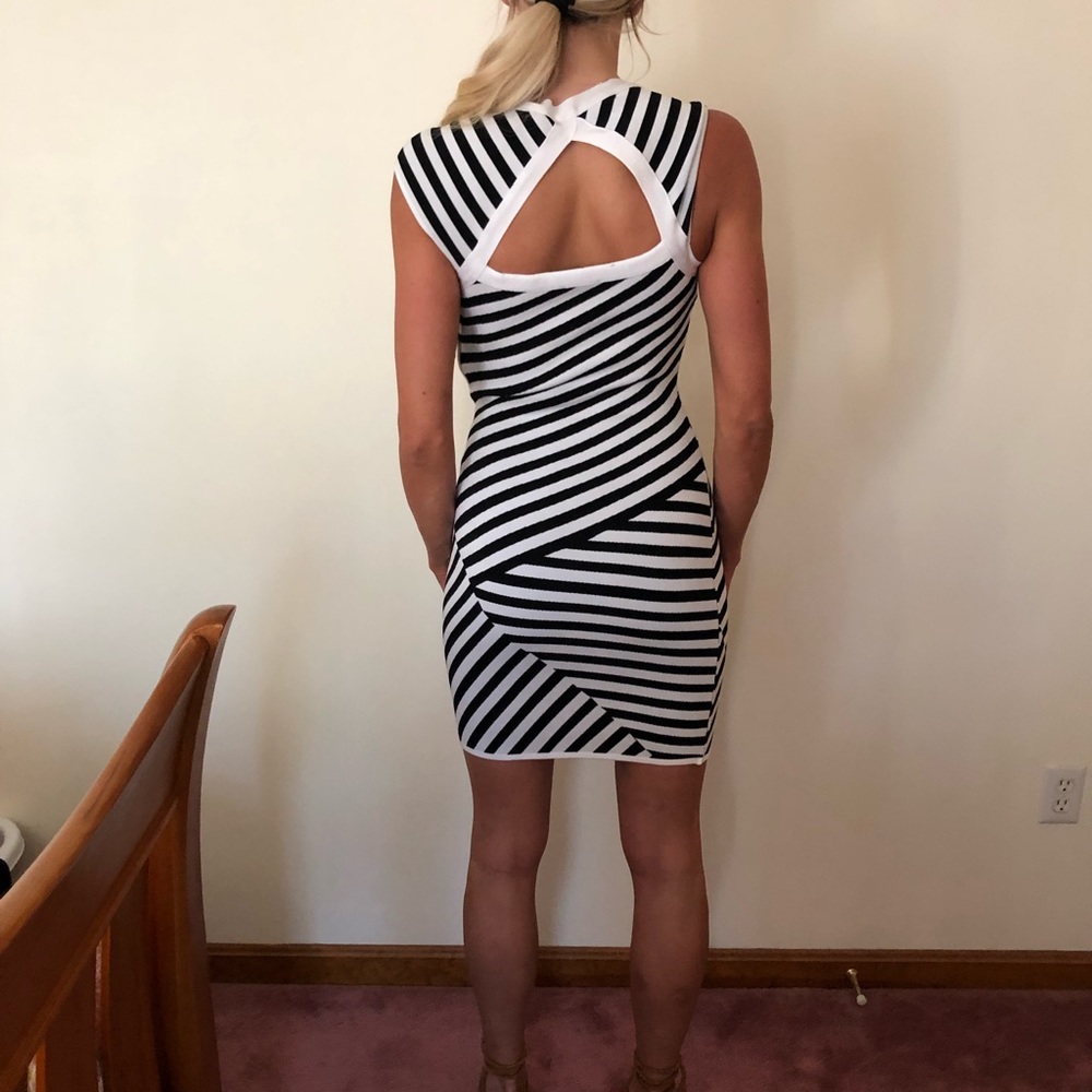 Black and white dress